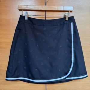 G/FORE Carrington Black Skort with Embroidered Details
